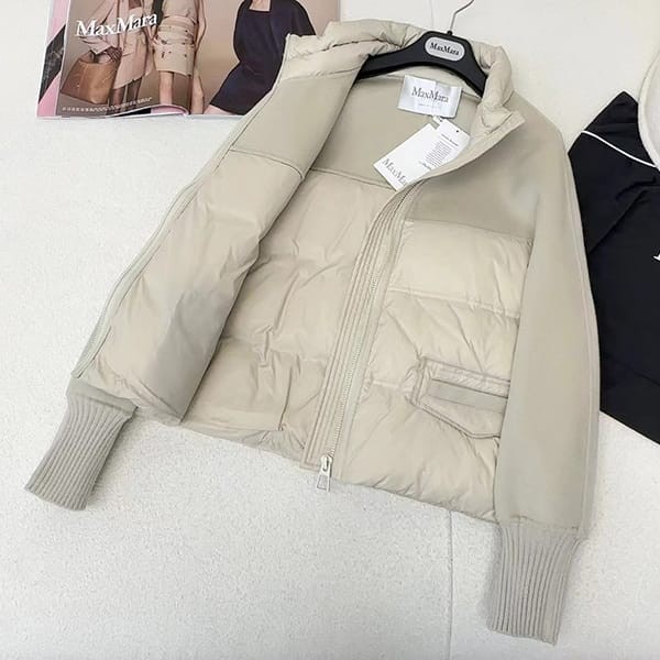 New design Max Mara replica logo pattern padded jacket mak74312