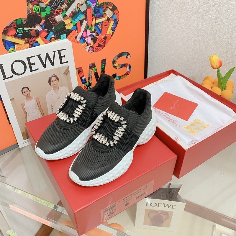 Lowest price challenge [Roger Vivier sneakers fake] Vive Run Light Covered Buckle row82972