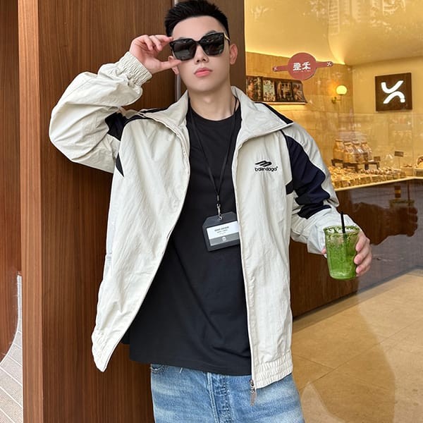 Express delivery Balenciaga copy track jacket yoke double zip 746483TOO489000