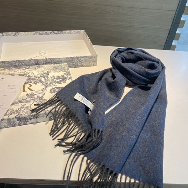 Dior Oblique Cashmere Scarf with Tassel Replica dem95757