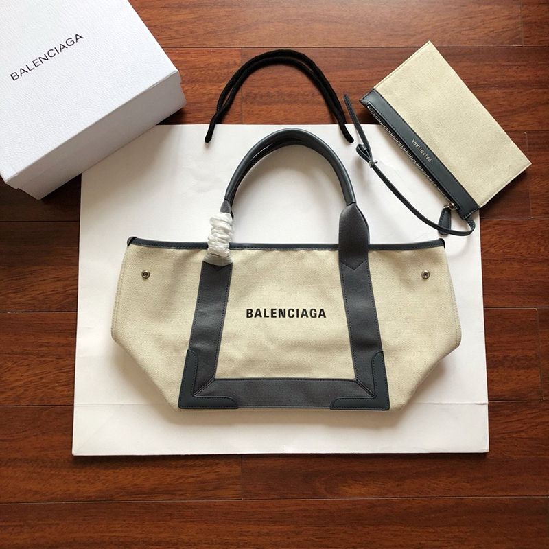 [Limited color] 21 Autumn/Winter Balenciaga Navy Cabas Replica ★ S Gray 3399332HH3N1381