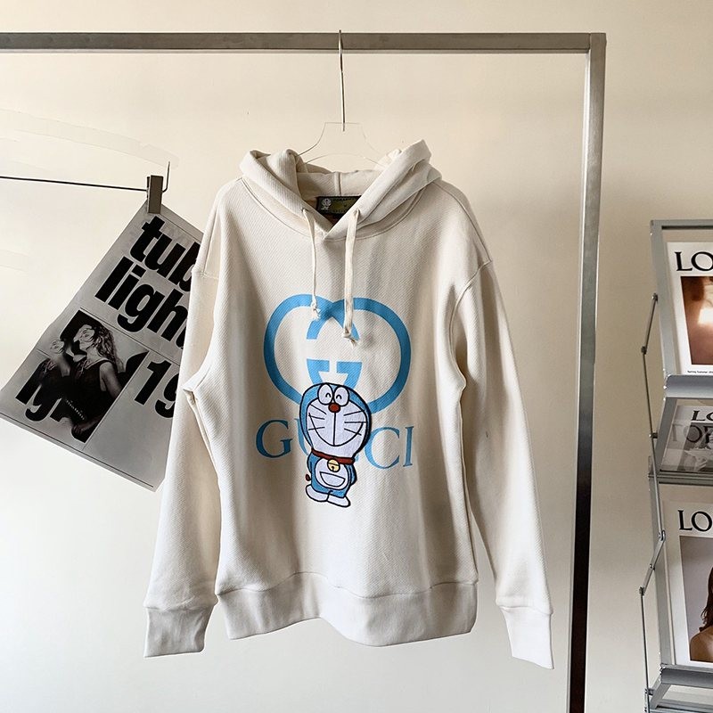 New for Autumn/Winter: Gucci x Doraemon Replica ★Collaboration★ Cotton Hoodie guo31137