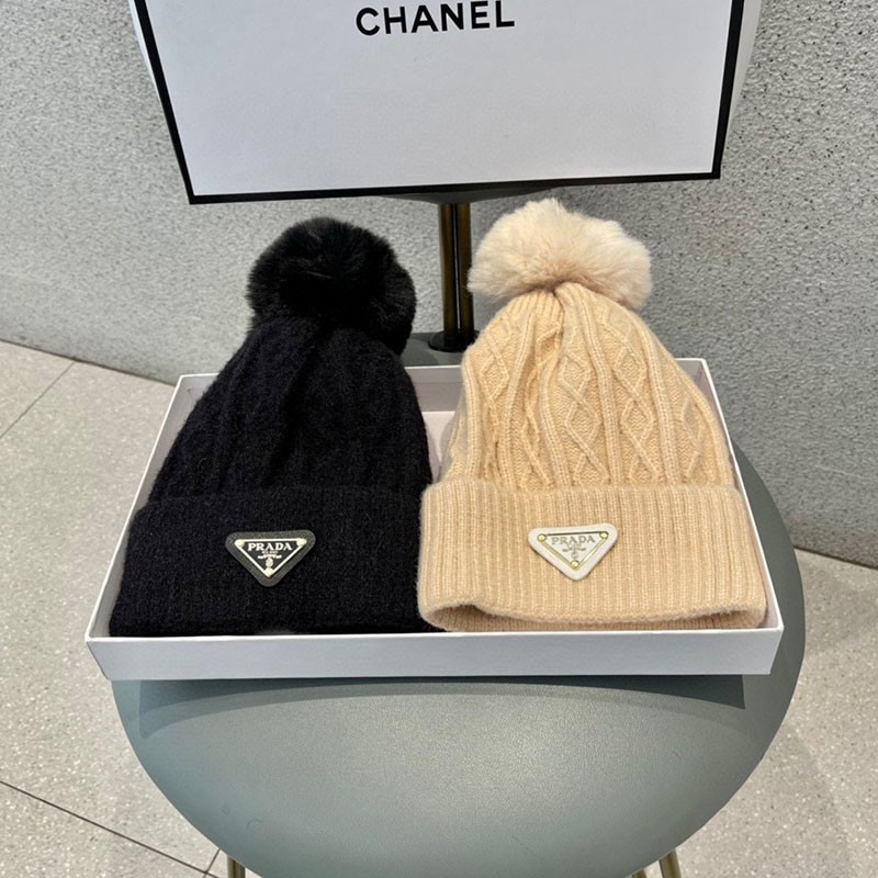 21-22AW [Fake Prada] Simple Wool Knit Cap puo02494