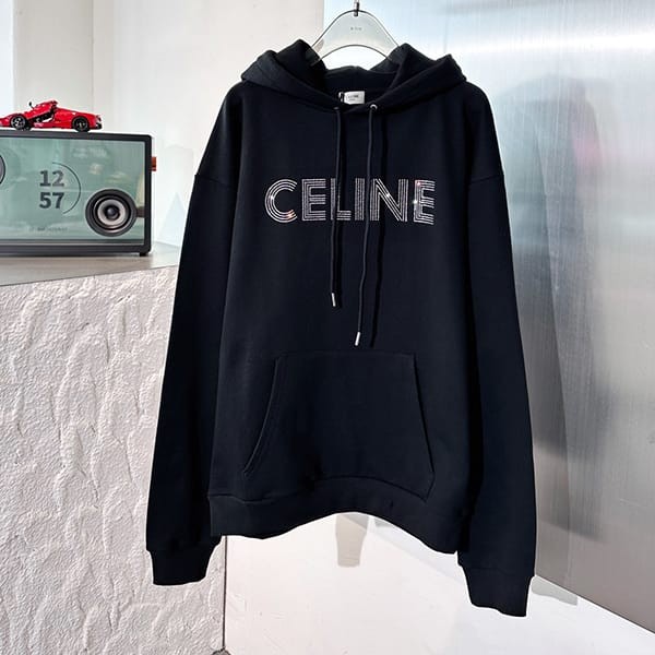 Free shipping Celine copy HOMME cotton jersey hoodie Cef79926