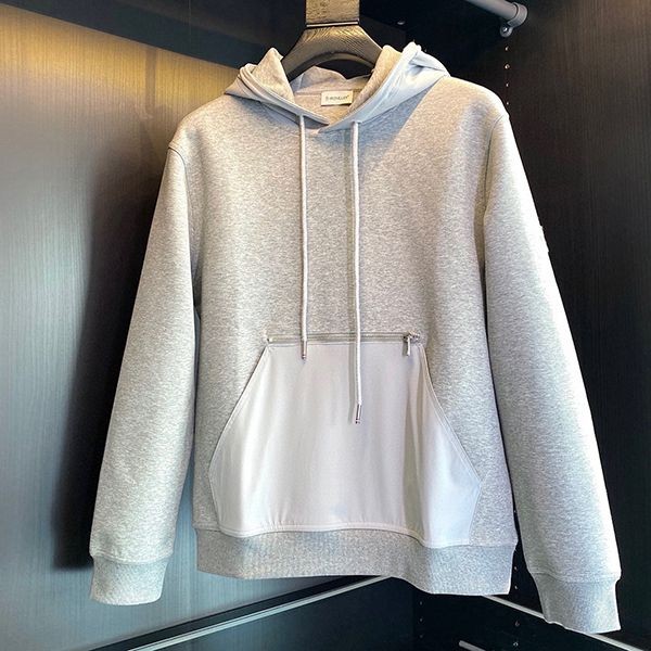 Classic Moncler replica men's logo print cotton hoodie moi82055