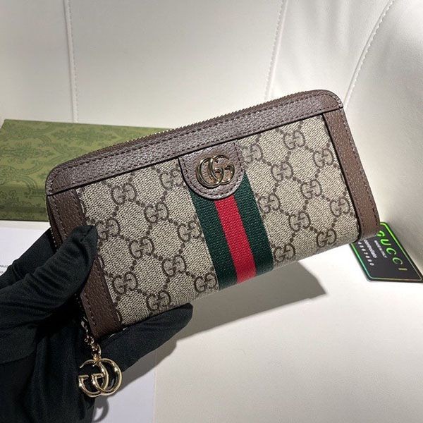 Recommended Gucci Beige GG Supreme Wallet Replica gus28340