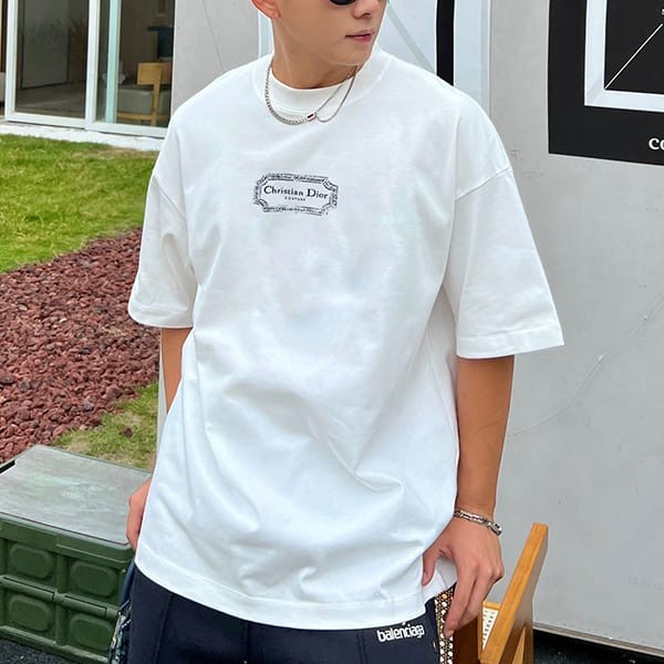 No. 1 in total sales! Dior T-shirt replica short sleeve cotton jersey det10879 No. 1 in total sales! Dior T-shirt replica short sleeve cotton jersey det10879