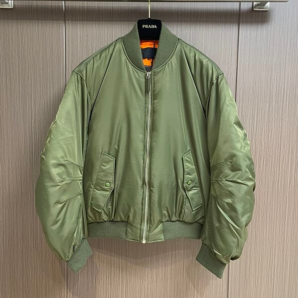 ★Safe shipping with tracking Prada Re-Nylon cropped down jacket fake short SGC350