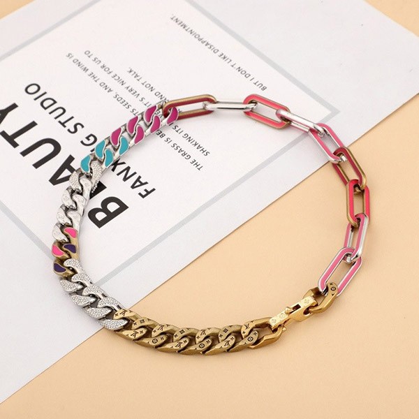 Louis Vuitton Chain Link Patch Necklace Replica vul62232