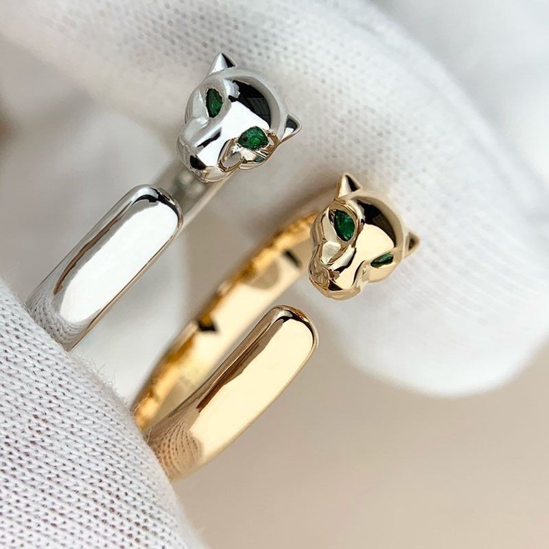 Rare color Panthere de Cartier ring copy 2 colors kax68170