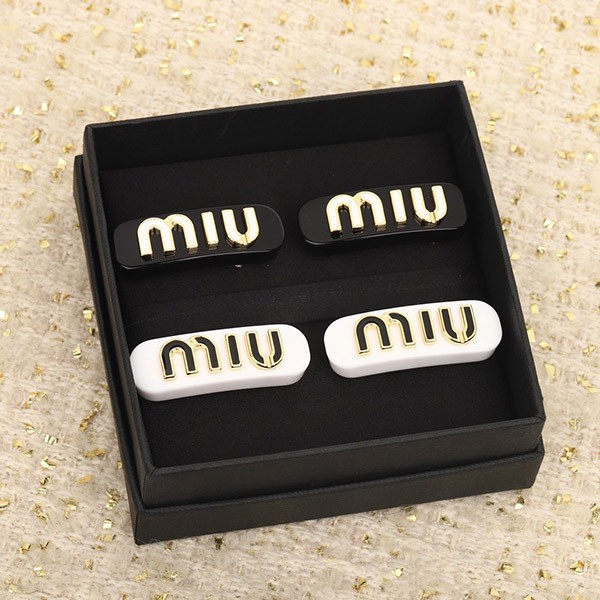 Popular Miu Miu Replica Plex x Metal Hair Clip 2 Colors myl99273