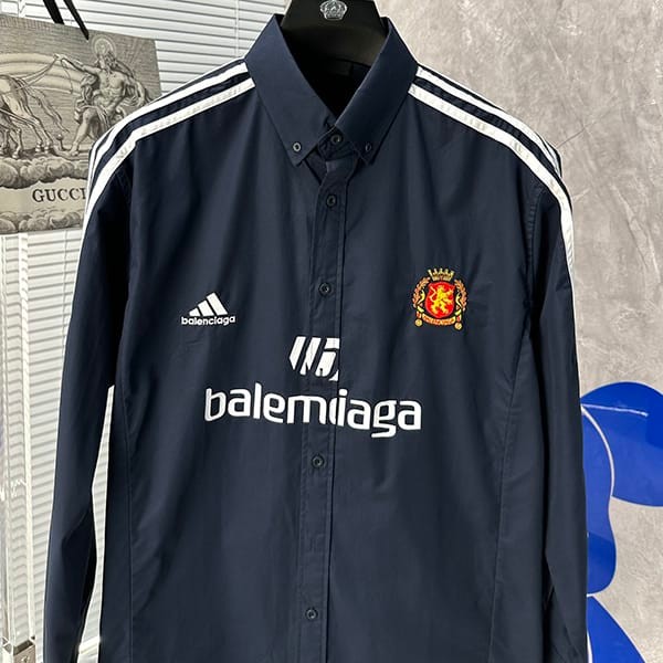 Immediate delivery Balenciaga Adidas fake oversized shirt 2 colors bar03195