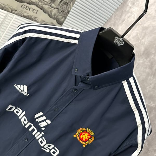 Immediate delivery Balenciaga Adidas fake oversized shirt 2 colors bar03195