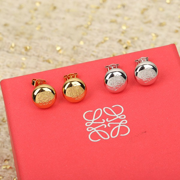 Loewe Anagram Pebble Stud Earrings Replica 2 Colors JANB239X01