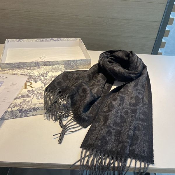 Perfect as a gift? Dior Oblique Cashmere Scarf, Cheap, Tassel, dek15718