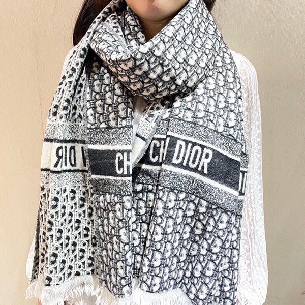 Immediate delivery Dior Oblique fake cashmere scarf muffler dee22708 Immediate delivery Dior Oblique fake cashmere scarf muffler dee22708