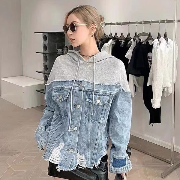 Love at first sight? Chrome Hearts Hoodie Replica Denim Jacket Kuj10303