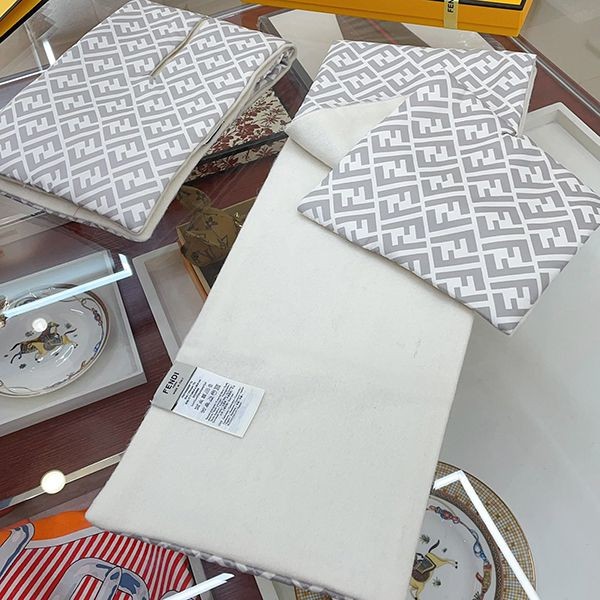 Fendi FF logo cashmere silk scarf replica FXP400A6DFF0QE1