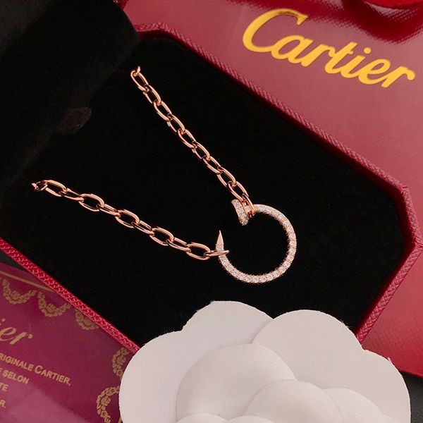 Cartier Juste Un Clou Diamond Necklace Replica kaz93085