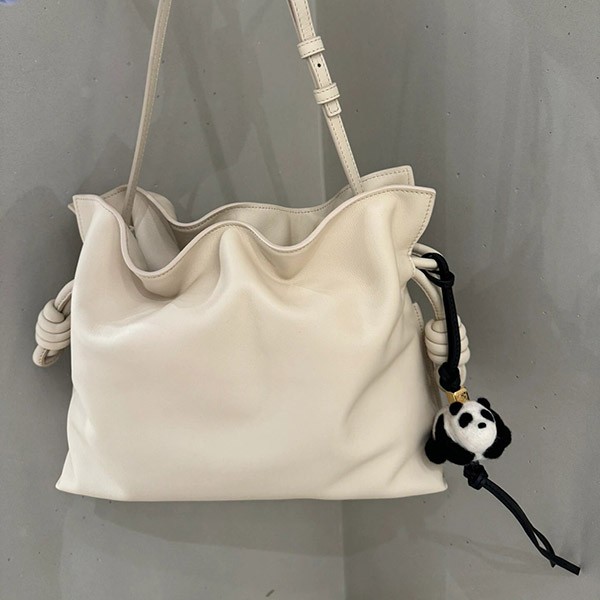 Loewe Felt & Calf Panda Charm Replica with Anagram Dice C621232XCP