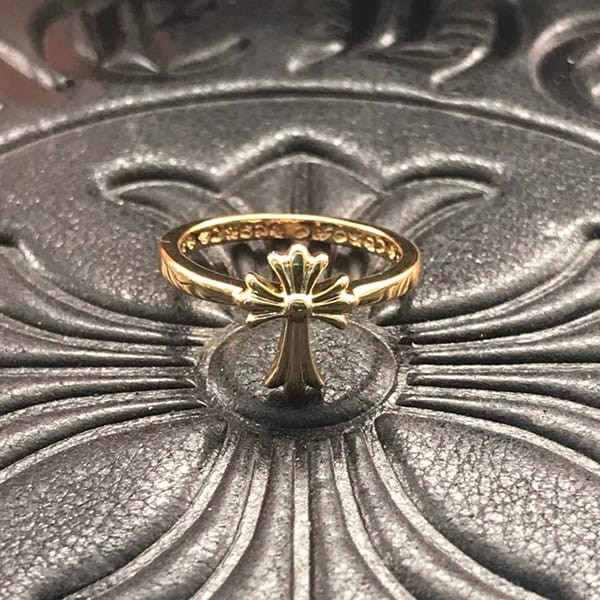 Express Shipping Chrome Hearts Ring Bubble Gum Ring Fake Cross Gold Kun09032 Express Shipping Chrome Hearts Ring Bubble Gum Ring Fake Cross Gold Kun09032