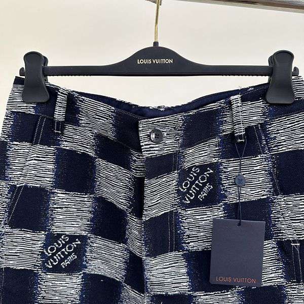 Sold out popular Louis Vuitton Damier workwear pants replica 1AFASB