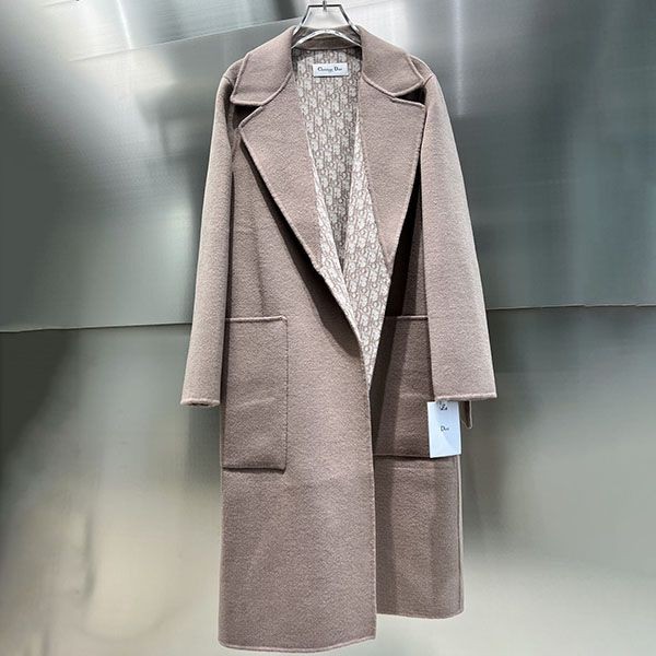 Very popular! Dior elegant replica reversible wool coat dea93692