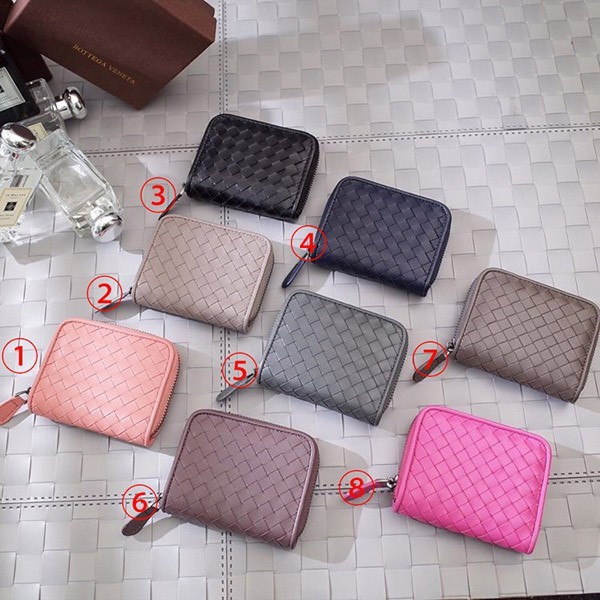 Very popular: Fake Bottega zippered coin purse, 8 colors, bor45335 Very popular: Fake Bottega zippered coin purse, 8 colors, bor45335