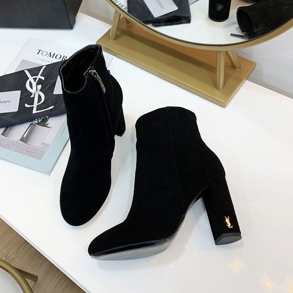 Very popular: Saint Laurent Lou ankle boots replica in black Saw03223 Very popular: Saint Laurent Lou ankle boots replica in black Saw03223