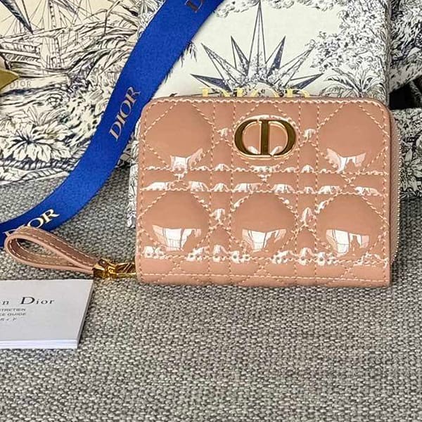 Rare Lady Dior Replica VOYAGEUR Small Zip Coin Case deq19687