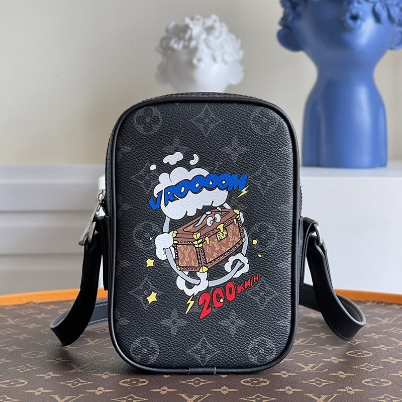 Not available in Japan Louis Vuitton new Monogram Eclipse Danube replica M45928 Not available in Japan Louis Vuitton new Monogram Eclipse Danube replica M45928