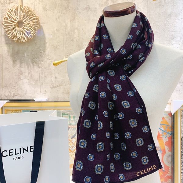New color ☆ Celine Monogram Scarf Replica Cashmere Cez66415