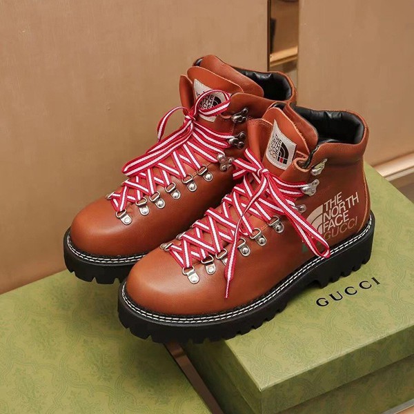 Extremely eye-catching! Gucci North Face replica men's short boots gur24613