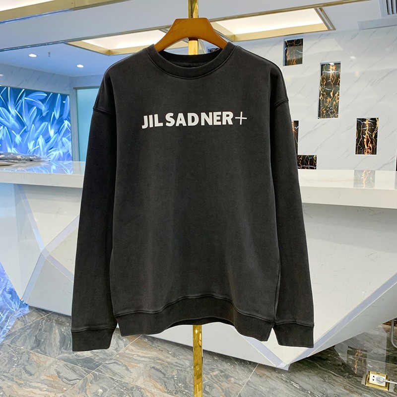 Tracked shipping Jil Sander hoodie parody logo embroidered sweatshirt hoodie Jit92031 Tracked shipping Jil Sander hoodie parody logo embroidered sweatshirt hoodie Jit92031