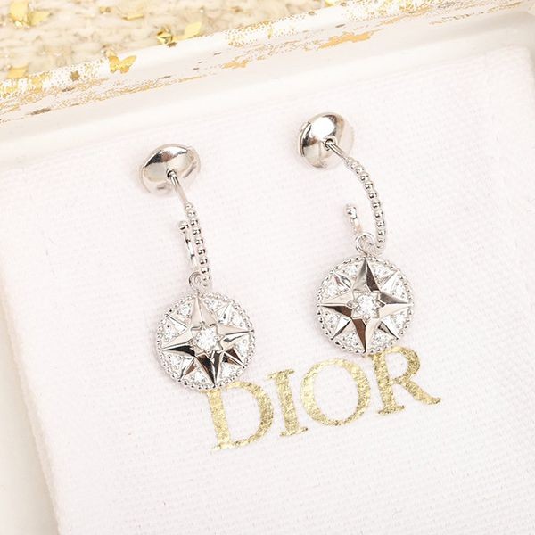 ☆Super popular☆Dior metal & crystal earrings replica dep67803