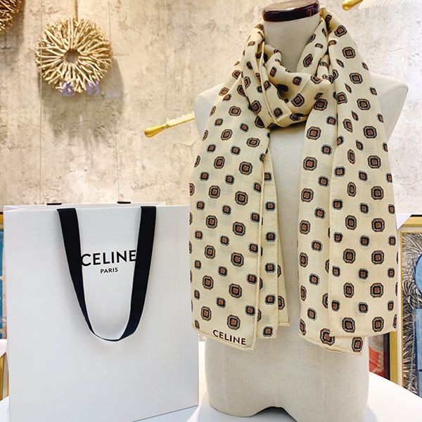 24 Autumn/Winter Pre-sale ☆ Celine Monogram Scarf Replica Cashmere Cej00096