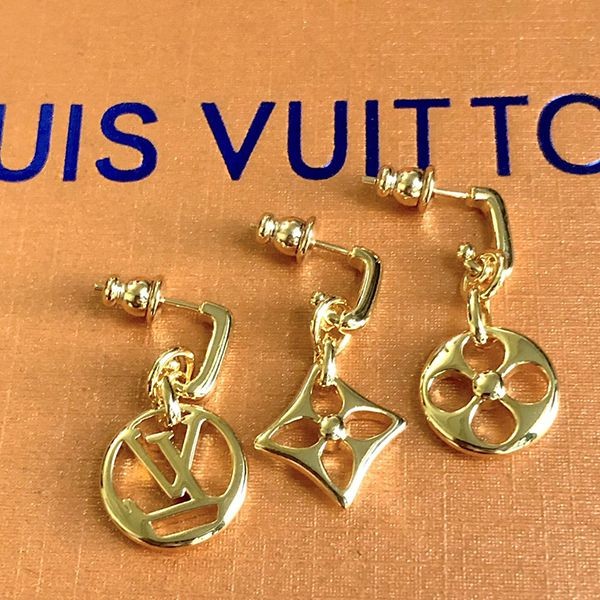 Louis Vuitton Earrings Blooming Monogram vux06730 Louis Vuitton Earrings Blooming Monogram vux06730