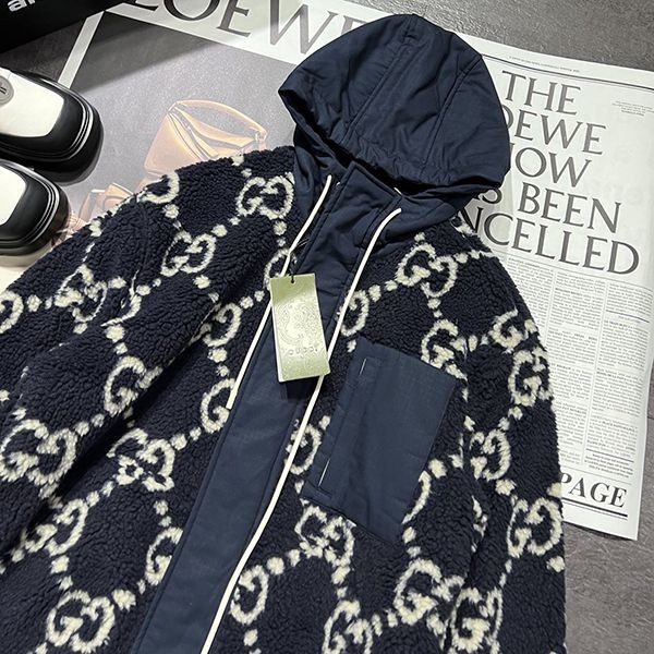 Popular all over the world? Gucci GG Jacquard Boa Jacket Replica guv13840