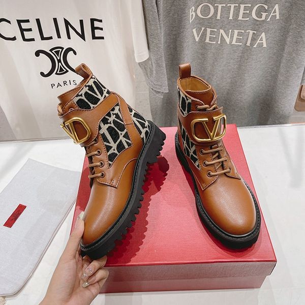 Valentino Toile Iconograph Replica Combat Boots Vuc30033
