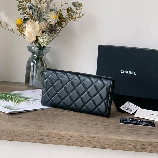 Very popular Chanel flap wallet replica ★ G metal fittings shr36682