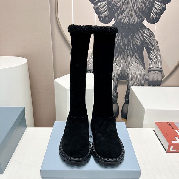 Prada Triangle Logo Suede Boots Replica put26924 Prada Triangle Logo Suede Boots Replica put26924