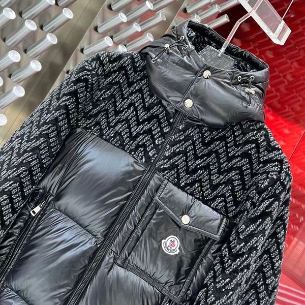Moncler Aucun Tweed Down Jacket Replica mox27483