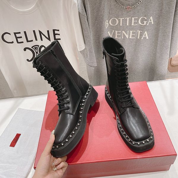 Valentino Campsite Replica Calfskin Combat Boots Vuo64979 Valentino Campsite Replica Calfskin Combat Boots Vuo64979