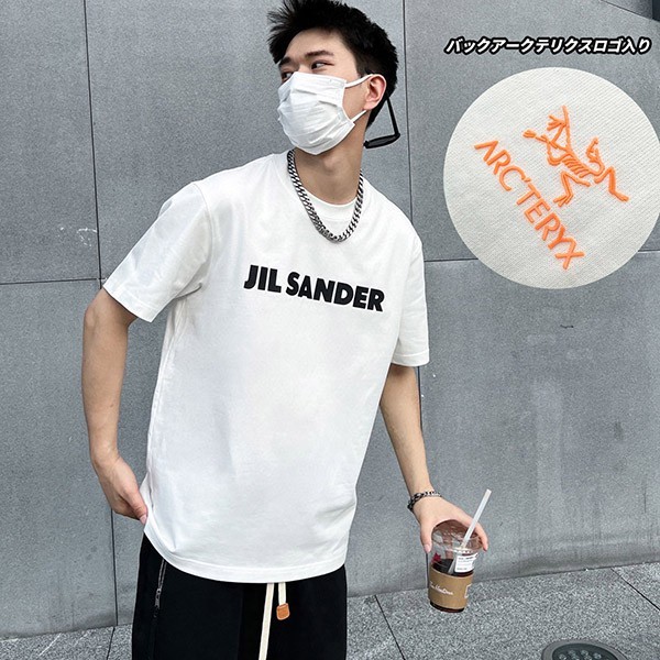 Sure to sell out, fake Jil Sander + x Arc'teryx collaboration logo T-shirt for men and women Jiw28108 Sure to sell out, fake Jil Sander + x Arc'teryx collaboration logo T-shirt for men and women Jiw28108
