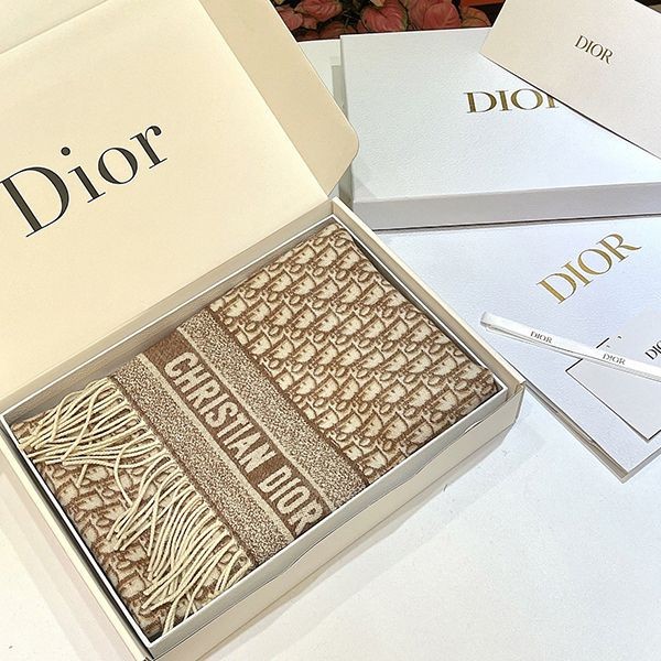 24 Autumn/Winter Pre-sale ☆ [Dior] Oblique reversible scarf N grade dea02581