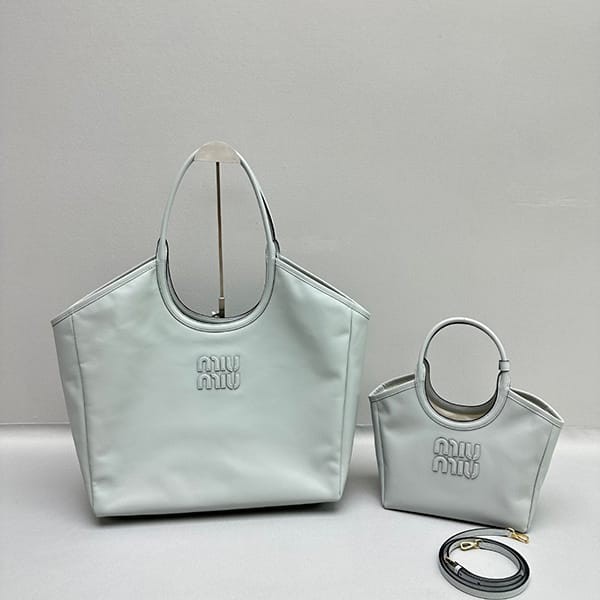 Stylish Miu Miu replica lettering logo leather shopping bag in 2 sizes myu63093 Stylish Miu Miu replica lettering logo leather shopping bag in 2 sizes myu63093