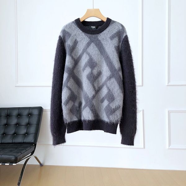 Must-have! Fendi fake mohair crew neck sweater★Unisex fem33841 Must-have! Fendi fake mohair crew neck sweater★Unisex fem33841