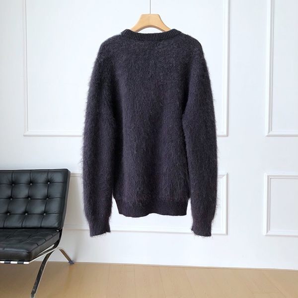 Must-have! Fendi fake mohair crew neck sweater★Unisex fem33841