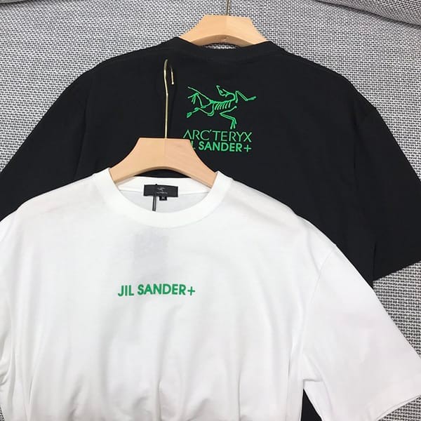 A lovely Jil Sander + x Arc'teryx fake reflective collaboration T-shirt, unisex, 2 colors, Jih05398