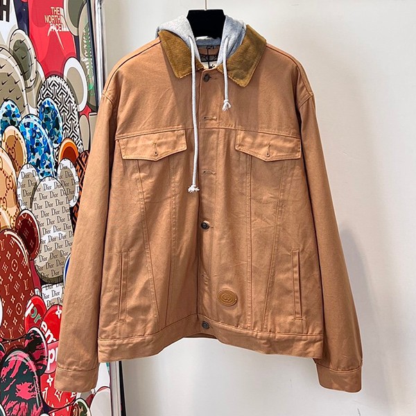 The hottest topic! Gucci replica hooded denim jacket 713883X DCDC7346